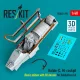 ResKit Models Rafale (C, M) cockpit (Basic edition with 3D decals) for HobbyBoss kit (3D printed) - alap cockpitkészlet 3D matricákkal