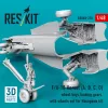 ResKit Models F/A-18 Hornet (A, B, C, D) – futóműakna-részletező készlet, futómű, kerekek