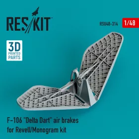   ResKit Models F-106 Delta Dart air brakes for Revell/Monogram kit (3D Printed) - légfékek