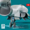 ResKit Models A-7D Corsair II – légbeömlők, futóműaknák, futómű és kerekek