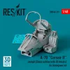 ResKit Models A-7D Corsair II cockpit (Basic edition with 3D decals) for Hasegawa kit (3D Printed) - alap cockpitkészlet 3D matricákkal