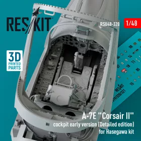   ResKit Models A-7E Corsair II cockpit early version (Detailed edition) for Hasegawa kit (3D Printed) - részletes cockpitkészlet