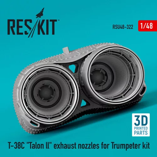 ResKit Models T-38C Talon ll exhaust nozzles for Trumpeter kit (3D Printed) - hajtómű-fúvócsövek
