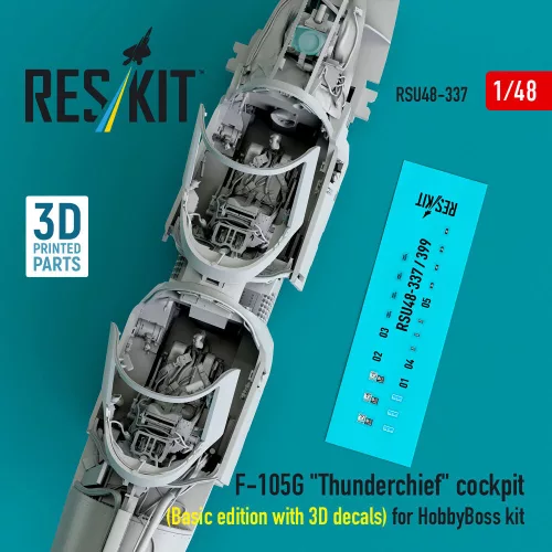 ResKit Models F-105G Thunderchief – alap cockpitkészlet 3D matricákkal