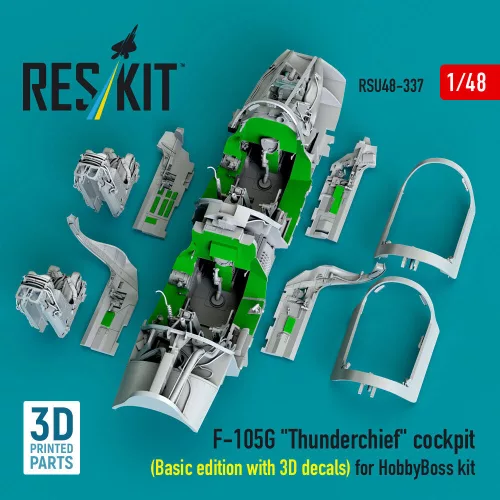 ResKit Models F-105G Thunderchief – alap cockpitkészlet 3D matricákkal