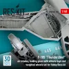 ResKit Models F-105 Thunderchief – légbeömlők, futómű, futóműaknák és terhelt állapotú kerekek