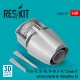 ResKit Models TA-7C, TA-7H, TA-7P, A-7K Corsair II exhaust nozzle for HobbyBoss kit (3D Printed) - hajtómű-fúvócső