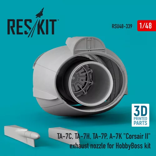 ResKit Models TA-7C, TA-7H, TA-7P, A-7K Corsair II exhaust nozzle for HobbyBoss kit (3D Printed) - hajtómű-fúvócső