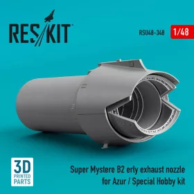   ResKit Models Super Mystere B2 early exhaust nozzle for Azur / Special Hobby kit (3D Printed) - hajtómű-fúvócső