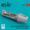 ResKit Models Super Mystere B2 early exhaust nozzle for Azur / Special Hobby kit (3D Printed) - hajtómű-fúvócső