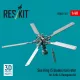 ResKit Models Sea King (5 blades) tail rotor for Airfix & Hasegawa kit (3D printed) - farokrotor, 5 rotorlapátos változat, Airfix / Hasegawa makettekhez