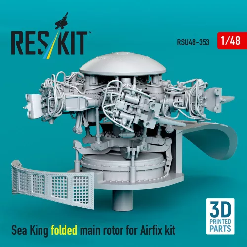 ResKit Models Sea King folded main rotor for Airfix kit (3D printed) - behajtott főrotor
