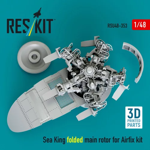ResKit Models Sea King folded main rotor for Airfix kit (3D printed) - behajtott főrotor