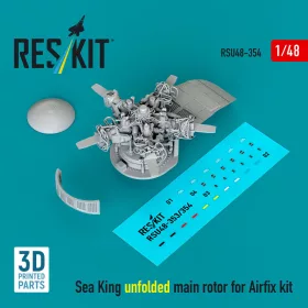   ResKit Models Sea King unfolded main rotor for Airfix kit (3D printed) - kihajtott főrotor