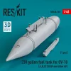ResKit Models 230 gallon centerline fuel tank for OV-10 (A,B,C) (USAF and other AF) (1 pcs) (3D Printed) - OV-10 A/B/C – 230 gallonos törzs alatti üzemanyag-póttartály, 1 db