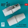 ResKit Models Su-27 Flanker exhaust nozzles for GWH kit (3D Printed) - hajtómű-fúvócsövek