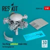 ResKit Models Sea King unfolded main rotor for Hasegawa kit (3D Printed) - kihajtott főrotor