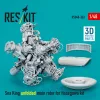ResKit Models Sea King unfolded main rotor for Hasegawa kit (3D Printed) - kihajtott főrotor