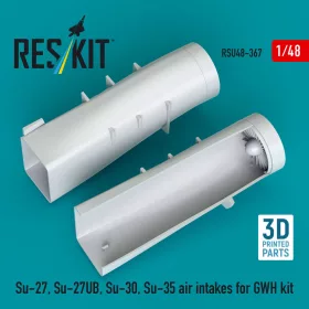   ResKit Models Su-27, Su-27UB,30,35 air intakes for GWH kit (3D Printed) - légbeömlők
