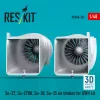 ResKit Models Su-27, Su-27UB,30,35 air intakes for GWH kit (3D Printed) - légbeömlők