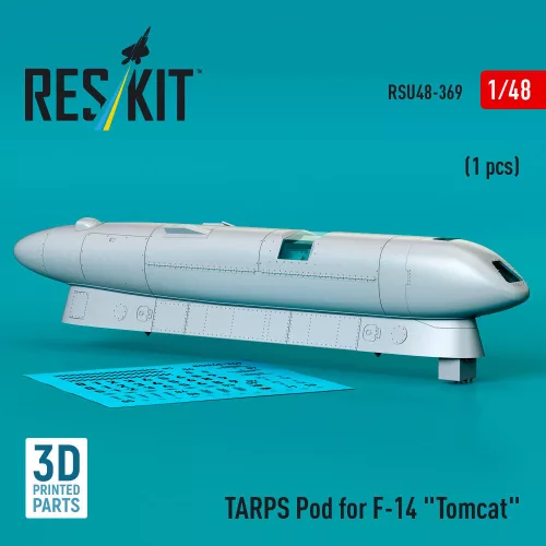 ResKit Models TARPS pod for F-14 Tomcat (1 pcs) (3D printed) - TARPS – konténer, 1 db