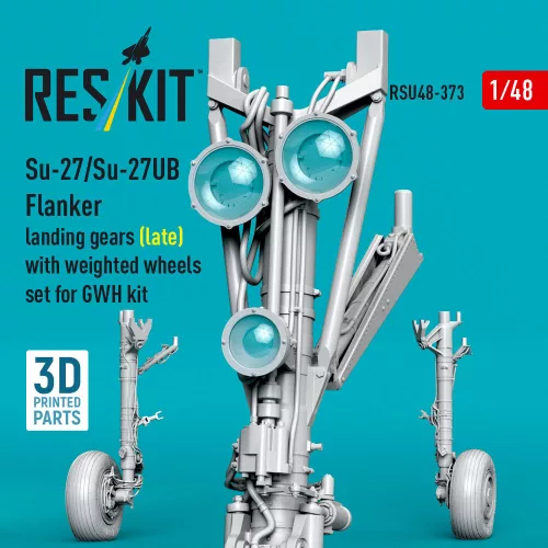 ResKit Models Su-27/Su-27UB Flanker – futóműkészlet terhelt állapotú kerekekkel