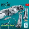 ResKit Models Mirage 2000B cockpit (Basic edition with 3D decals) for Kinetic kit (3D Printed) - alap cockpitkészlet 3D matricákkal