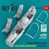 ResKit Models Mirage 2000N cockpit (Basic edition with 3D decals) for Kinetic kit (3D Printed) - alap cockpitkészlet 3D matricákkal