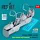 ResKit Models Mirage 2000D cockpit (Basic edition with 3D decals) for Kinetic kit (3D Printed) - alap cockpitkészlet 3D matricákkal