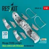 ResKit Models Mirage 2000D cockpit (Basic edition with 3D decals) for Kinetic kit (3D Printed) - alap cockpitkészlet 3D matricákkal