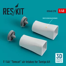   ResKit Models F-14A Tomcat air intakes for Tamiya kit (3D Printed) - légbeömlők