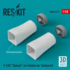   ResKit Models F-14D Tomcat air intakes for Tamiya kit (3D Printed) - légbeömlők