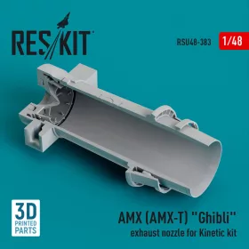   ResKit Models AMX (AMX-T) Ghibli exhaust nozzle for Kinetic kit (3D Printed) - hajtómű-fúvócső