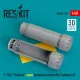 ResKit Models F-14D Tomcat open exhaust nozzles for Tamiya kit (3D Printed) - hajtómű-fúvócsövek