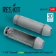 ResKit Models F-14D Tomcat close exhaust nozzles for Tamiya kit (3D Printed) - F-14D Tomcat zárt – hajtómű-fúvócsövek