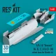 ResKit Models F/A-18 Hornet (A, B, C, D & CF-18) wheel bays for Kinetic kit (3D printed) - futóműakna-részletező készlet