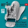 ResKit Models F/A-18 Hornet (A, B, C, D & CF-18) wheel bays for Kinetic kit (3D printed) - futóműakna-részletező készlet