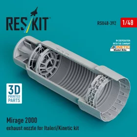   ResKit Models Mirage 2000 exhaust nozzle for Italeri/Kinetic kit (3D Printed) - hajtómű-fúvócső