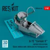 ResKit Models A-7E Corsair II – késői alap cockpitkészlet 3D matricákkal