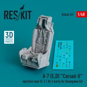   ResKit Models A-7 (E,D) Corsair II ejection seat IC-2 / IG-2 early for Hasegawa kit (3D Printed) - katapultülés