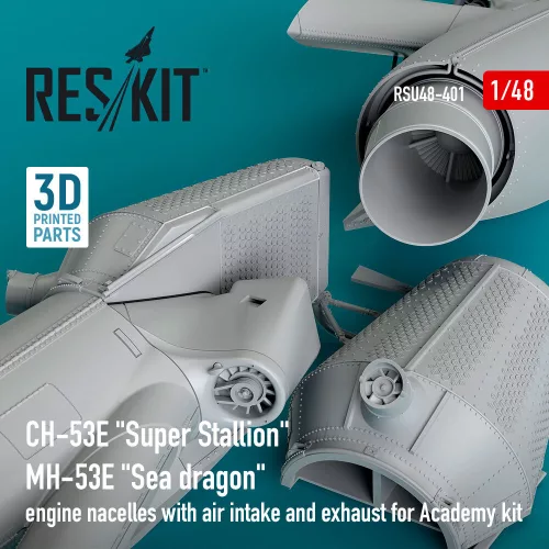 ResKit Models CH-53E Super Stallion / MH-53E Sea Dragon – hajtóműgondolák légbeömlőkkel és kipufogókkal