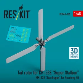   ResKit Models Tail rotor for CH-53E Super Stallion, MH-53E Sea dragon for Academy kit (3D printed) - farokrotor