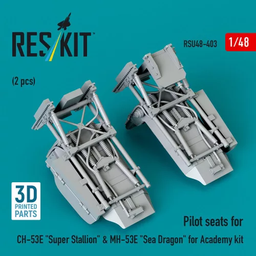 ResKit Models CH-53E Super Stallion, MH-53E Sea Dragon – pilótaülések, 2 db, Academy maketthez