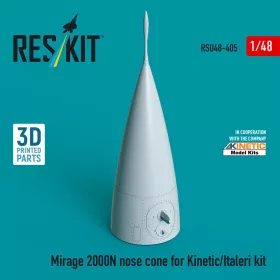   ResKit Models Mirage 2000N nose cone for Kinetic/Italeri kit (3D Printed) - orrkúp
