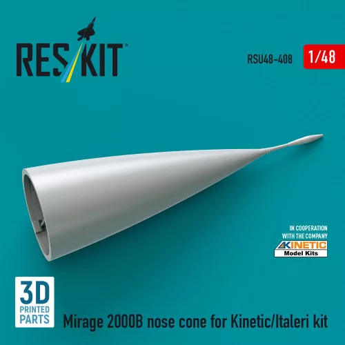 ResKit Models Mirage 2000B nose cone for Kinetic/Italeri kit (3D Printed) - orrkúp