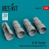 ResKit Models B-58 Hustler exhaust nozzles for Monogram/Revell kit (3D Printed) - hajtómű-fúvócsövek