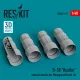 ResKit Models B-58 Hustler exhaust nozzles for Monogram/Revell kit (3D Printed) - hajtómű-fúvócsövek