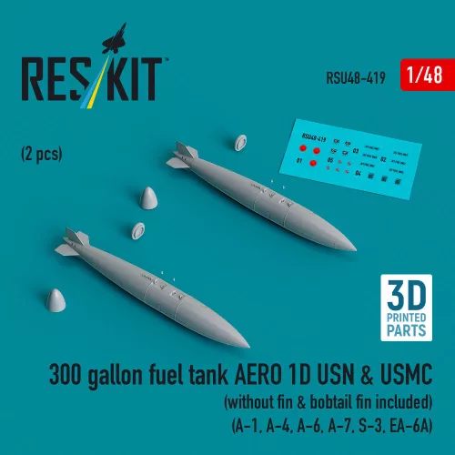 ResKit Models 300 gallonos üzemanyag-póttartály, 2 db