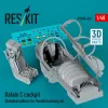 ResKit Models Rafale C cockpit (Detailed edition) for Revell/Academy kit (3D printed) - részletes cockpitkészlet