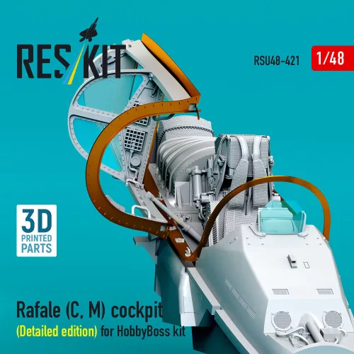 ResKit Models Rafale (C, M) cockpit (Detailed edition) for HobbyBoss kit (3D printed) - részletes cockpitkészlet